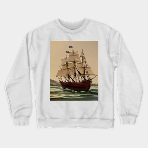 USS Peacock Crewneck Sweatshirt by U.S. Navy History Podcast